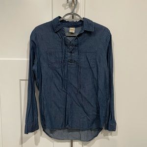 Denim Faded Glory Long Sleeves Size Small